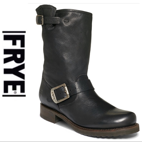 Frye Shoes - 💕SALE💕 Frye Black Leather Veronica Moto Boots
